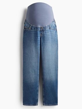 Maternity H&M Mama Straight Jeans in Denim Blue - S